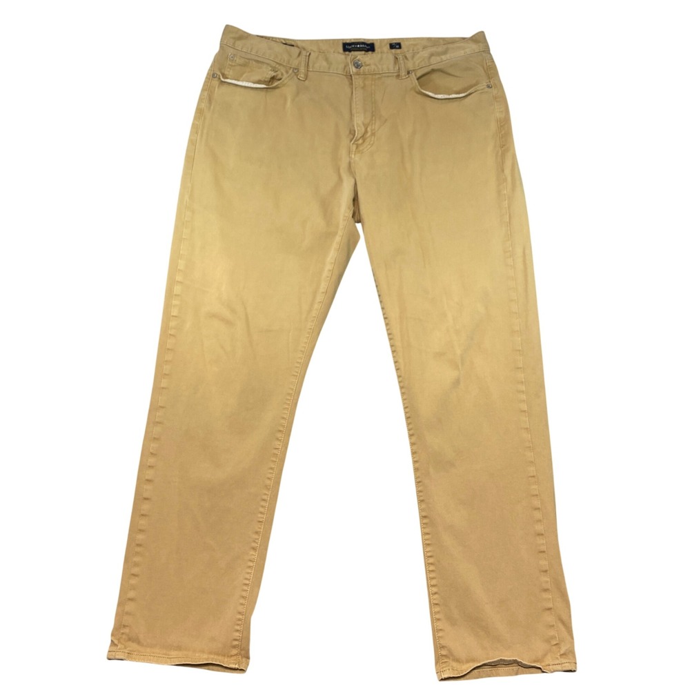 Lucky Brand 410 Athletic Slim Khaki Pants Mens 38x32 Tan Stretch Chino